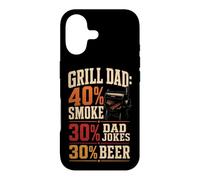 BBQ Grill Dad 40% Smoke 30% Dad Jokes 30% Beer Case for iPhone 17