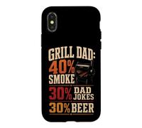 BBQ Grill Dad 40% Smoke 30% Dad Jokes 30% Beer Case for iPhone X/XS