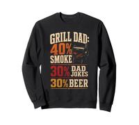 BBQ Grill Dad 40% Smoke 30% Dad Jokes 30% Beer Sweatshirt