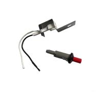 BBQ Grill Ignition Kit with Ceramic Electrode and Push Button for Gas Grills Ovens Fireplaces Replacement Parts Black
