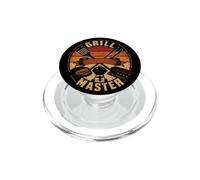BBQ Grill Master Pitmaster Dad Barbecue Gift PopSockets PopGrip for MagSafe