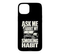 BBQ Grill Master Smoking Habit Humor Case for iPhone 15 Plus