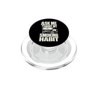 BBQ Grill Master Smoking Habit Humor PopSockets PopGrip for MagSafe