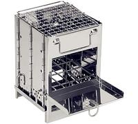 BBQ Grill Outdoor Gas grill Outdoor Portable Folding Grill Rack Stove Silver Camping Hiking Roaster Charcoal Barbecue Home Oven Set For Picnic Travel