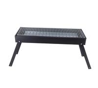BBQ Grill Portable Charcoal Barbecue Grill Foldable Lightweight Large Capacity for Outdoor Camping Picnic Made of Iron Stainless Steel Size 60cm x 22cm x 33cm