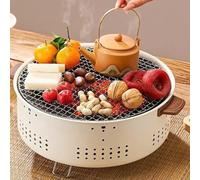 BBQ Grill, Portable Pre-Seasoned Charcoal Grill Stove, Versatile Cooking Methods, Indoor Outdoor Hibachi-Charcoal Grill For Camping Picnic Party(C)