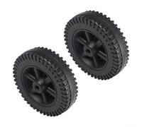BBQ Grill Replacement Wheels 2PCS or 4PCS with Covers to Protect from Environmental Elements Plastic Wheels Compatible with Various Grills (2pcs)