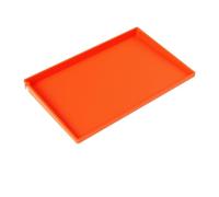 BBQ Grill Silicone Griddle Mat Compatible with Char-Griller E8936 Flat Iron, Non Stick Grill Top Mat for Outdoor Cooking, Orange Flat Top Grill Liner