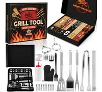 BBQ Grill Tool Advent Calendar 2025 Men, 24 Day Countdown Christmas Calendar with Stainless-Steel Grilling Accessories Christmas Grilling Gifts for Dad Husband Son