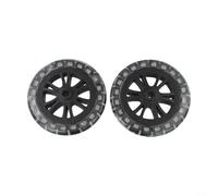 BBQ Grill Wheels, 7" Rubber-Coated Heavy-Duty Casters for PitBoss Oven Barbecue Replacement