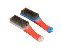 BBQ Grill Wire Brush 160mm Stainless Steel Bristles | Ergonomic plastic handle, comfortable grip, hanging hole storage, 160mm length, indoor outdoor use