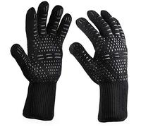 BBQ Grilling Cooking Gloves Extreme Heat Oven Welding Gloves Gloves Mittens Women Cold Weather (H, One Size)