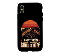 BBQ I Only Smoke The Good Stuff Meat Smoker Gift Case for iPhone X/XS