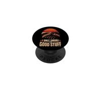 BBQ I Only Smoke The Good Stuff Meat Smoker Gift PopSockets Adhesive PopGrip