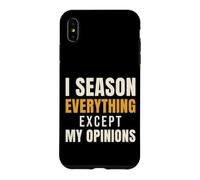 BBQ I Season Everything Except My Opinions Funny Grilling Case for iPhone XS Max