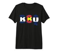 BBQ in Colorado Barbecue Colorado Flag Premium T-Shirt