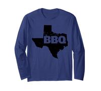 BBQ Inside Texas Map Texas BBQ Long Sleeve T-Shirt