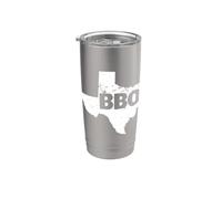 BBQ Inside Texas Map Texas BBQ Stainless Steel Insulated Tumbler
