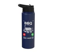 BBQ is Calling and I Must go Funny Barbeque Stainless Steel Insulated Water Bottle