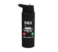 BBQ is Calling and I Must go Funny Barbeque Stainless Steel Insulated Water Bottle