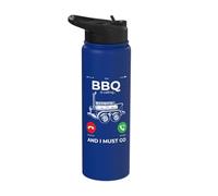 BBQ is Calling and I Must go Funny Barbeque Stainless Steel Insulated Water Bottle