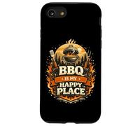 BBQ Is My Happy Place Outdoor Grilling Mindset Design Case for iPhone SE (2020) / 7/8