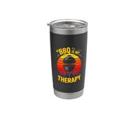 BBQ is My Therapy Backyard Grilling Humor Stainless Steel Insulated Tumbler