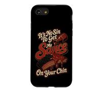 BBQ It's No Sin Sauce On Your Chin Funny Gift Case for iPhone SE (2020) / 7/8