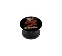 BBQ It's No Sin Sauce On Your Chin Funny Gift PopSockets Adhesive PopGrip