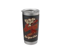 BBQ It's No Sin Sauce On Your Chin Funny Gift Stainless Steel Insulated Tumbler