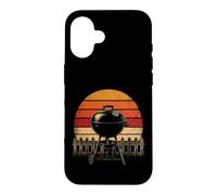 BBQ Kettle Grill Rising Sun Retro Vintage Gift Case for iPhone 16