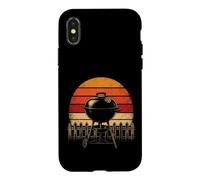 BBQ Kettle Grill Rising Sun Retro Vintage Gift Case for iPhone X/XS