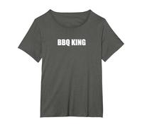BBQ King T-Shirt, Women's Plus, Asphalt, 2X