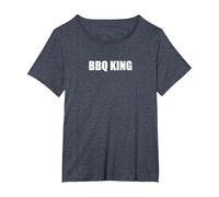BBQ King T-Shirt, Women's Plus, Heather Blue, 2X