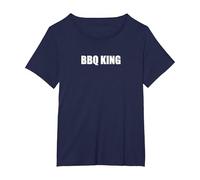 BBQ King T-Shirt, Women's Plus, Navy, 2X