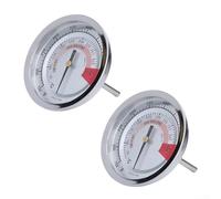 BBQ Lid Thermometer Gauge for Grills, Accurate Heat Measurement with Stainless Steel Construction, Compatible Replacement for KitchenAid Thermometer Models
