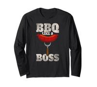 BBQ Like A Boss Grill Long Sleeve T-Shirt