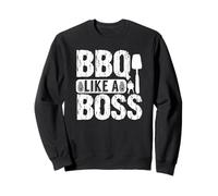 BBQ Like a Boss Grilling Enthusiast Humor Sweatshirt