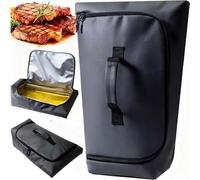 BBQ Long Blanket for Resting Meat,Smoker Meat Resting Blanket, Reusable Smoker Grilling Meat Insulated Resting Bag with Wide Mouth for Large Brisket/Pork Shoulders/Turkeys,Gifts for BBQ Enthusiasts