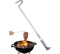 BBQ Meat Hook, 16.5" One-Piece ForgedStainless Steel Grill Hook, Heavy Duty MeatLifter for Brisket, Steak, Whole Chicken, GrillGrates & Dutch Oven, Outdoor BBQ &Smoking (1)