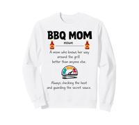 BBQ Mom Definition gifts mothers day women grilling cooking Sweatshirt