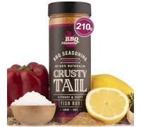 BBQ Moments Seafood Seasoning Dry Rub, Fish Seasoning Spices for Salmon, Shrimp, Barbecue Spices for Grilling, 210g (7.4 Oz)