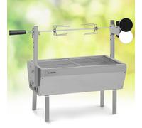 BBQ Outdoor Grill Rotisserie Rotary Spit Roast Chicken Meat 4 W Stainless Steel
