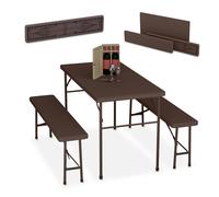 BBQ Parties Folding Garden Furniture Set Festive Occasions 3-Piece Tables Beer