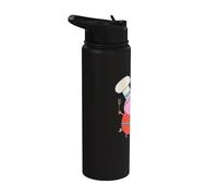 BBQ Peppa Pig Father's Day Stainless Steel Insulated Water Bottle