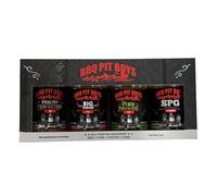 BBQ Pit Boys Gift Set | 4 Pack BBQ Rubs & Seasonings for Meat, Chicken, and Pork | SPG, Poultry Perfection, Big Texan & Pork Privilege Rubs | All Purpose Grill & Smoking Spices
