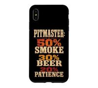 BBQ Pitmaster 50% Smoke 30% Beer 20% Patience Case for iPhone XS Max