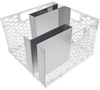 BBQ-PLUS Minion Method for Oklahoma Joe's Charcoal Firebox Basket, Maze Bars for Most Charcoal Ash Basket, Stainless Steel, 8 x 5.5 x 7.5 inches