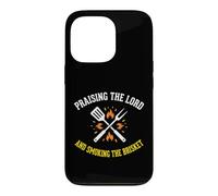 BBQ Praising Lord Smoking Brisket Christian Grill Case for iPhone 13 Pro