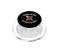 BBQ Praising Lord Smoking Brisket Christian Grill PopSockets PopGrip for MagSafe